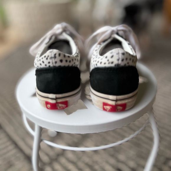 Vans Black and White Dalmatian Old Skool Sneakers Kids Size 2.5 - Picture 5 of 16